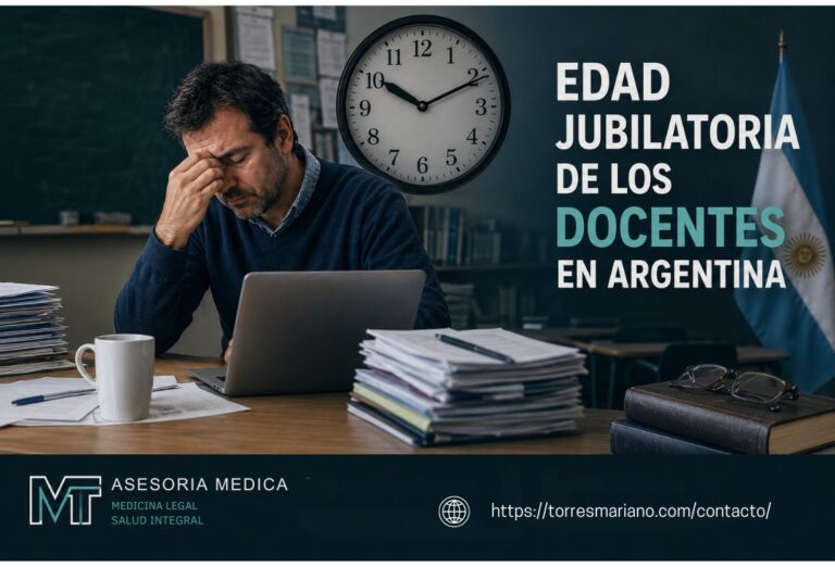 Docente argentino con signos de agotamiento laboral y debate sobre edad jubilatoria