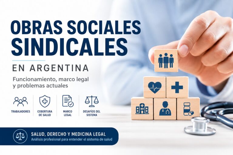 Obras sociales sindicales en Argentina: sistema de salud con cobertura, marco legal y trabajadores representados en esquema médico