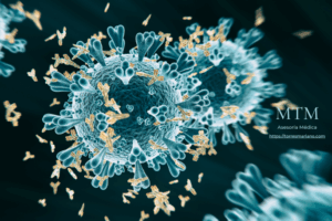 Vista microscópica del coronavirus