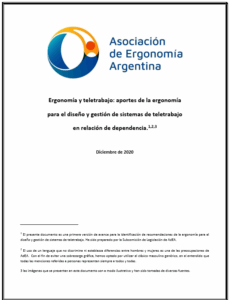 Recomendaciones de la Asociación Argentina de Ergonomía