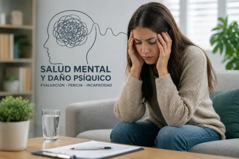 Mujer con ansiedad y malestar emocional en espera por atención profesional de salud mental